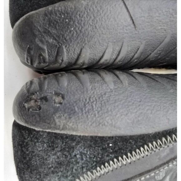 Black Suede Naot Leather Mary Jane Shoes Womens 9 Comfortable Sole Stylish D - Picture 8 of 9